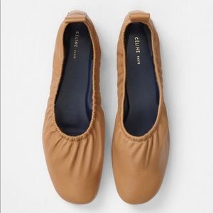 CELINE Soft Ballerina Flats in Camel